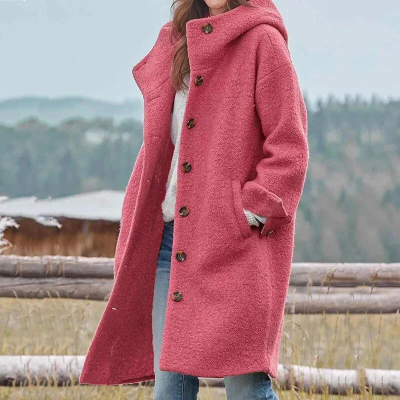 Sarah - Cosy Hooded Coat