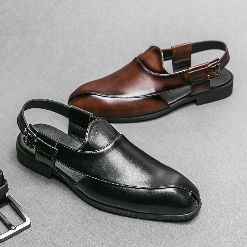Cambridge Leather Cutout Loafers