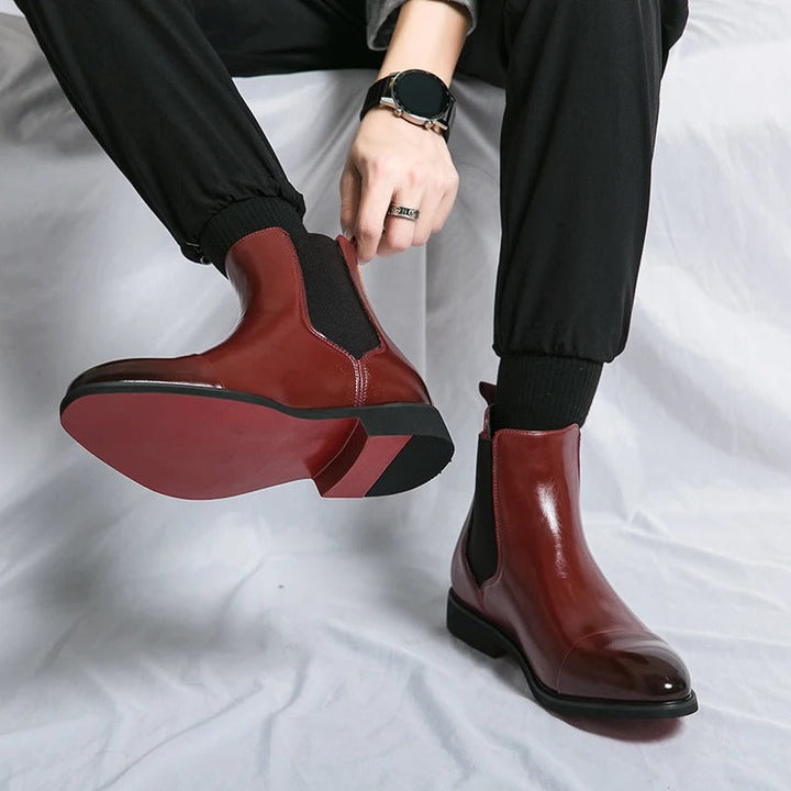 Giovanni Rossi Leather Chelsea Boots