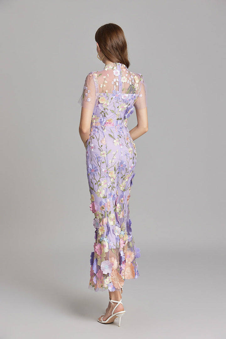 Solara - Floral Finesse Dress