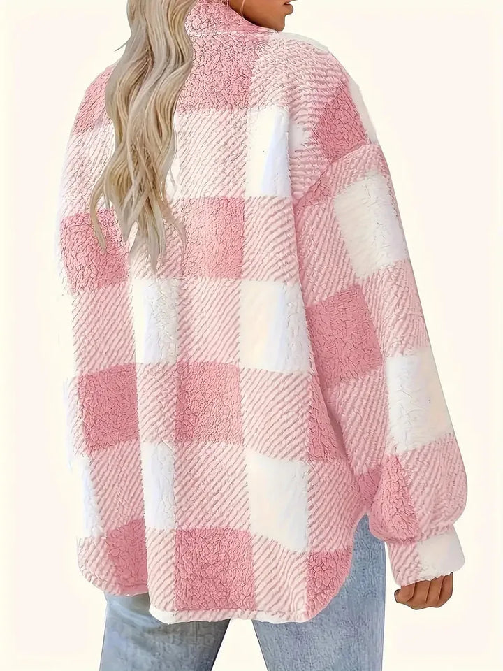 CALENIRAE – STYLISH PLAID FLEECE JACKET