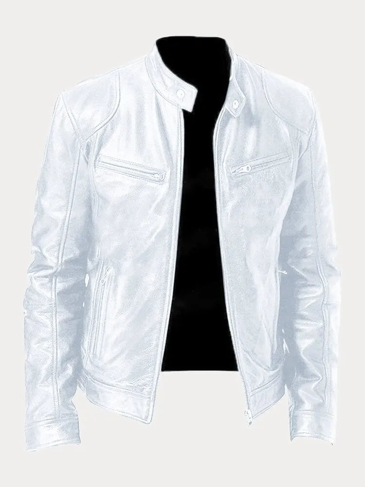VINA – STYLISH BIKER LEATHER JACKET FOR MEN