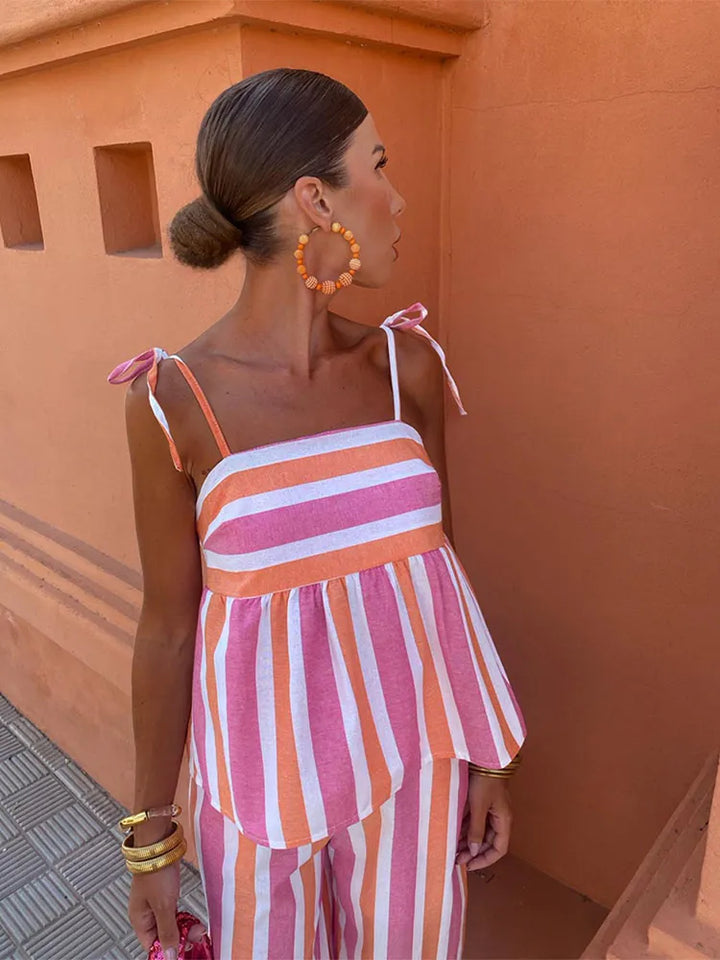 NORALISSE – SUNWALKER PRINTED TROUSERS SET