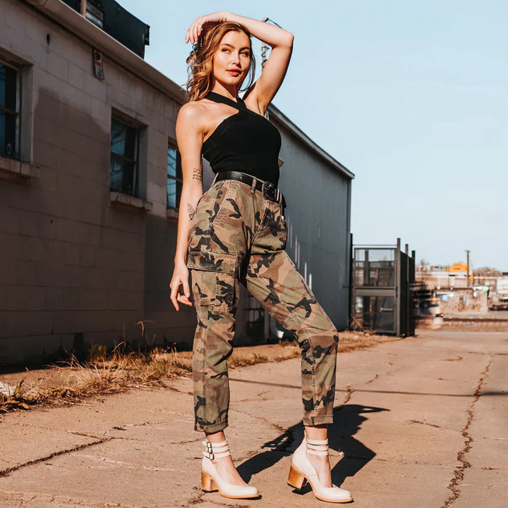 Zoey - Vintage Elegance Leather Heels