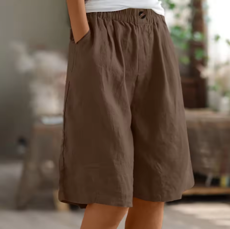 ZYLA – LINEN COMFORT RELAXED SHORTS