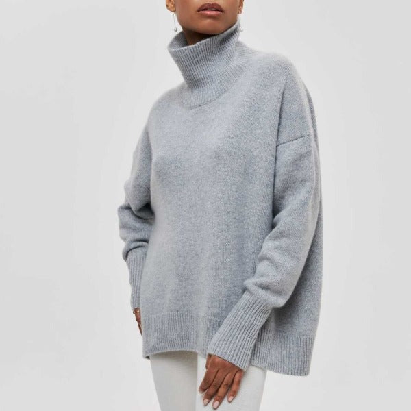 Tracey  - Oversized Turtleneck Sweater