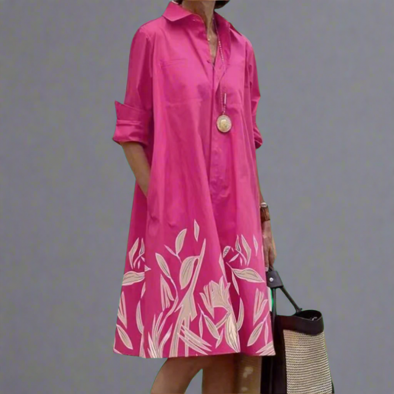 FAELINA – LUXURIOUS MIDI DRESS FOR EFFORTLESS ELEGANCE