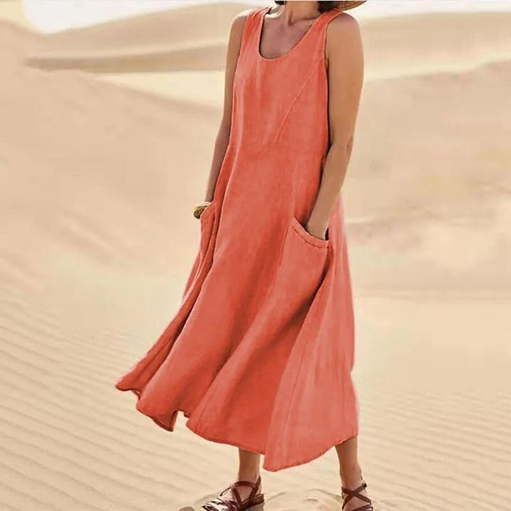 LYSARA – SUMMER LINEN DRESS