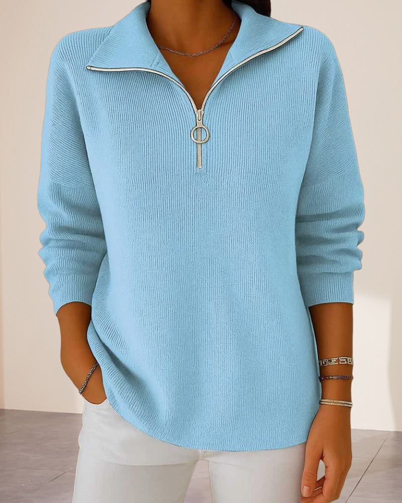 Half-Zip Fashion Sweater