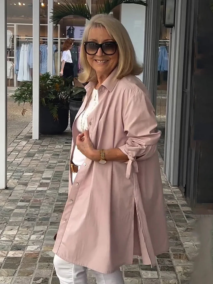 XARIA – FLATTERING COTTON STAND COLLAR JACKET