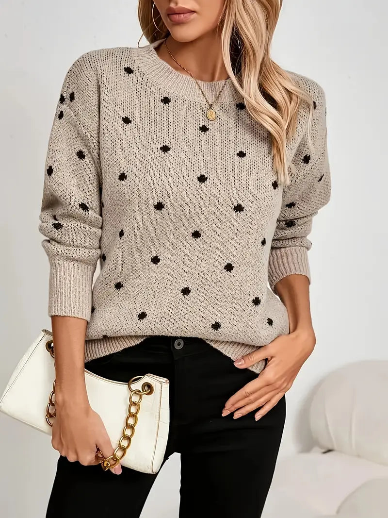 Women's Comfortable Round Neck Sweater