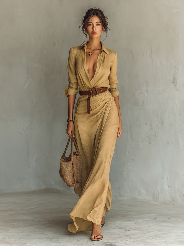 APHRODITE – THE SILKEN CHARM MAXI DRESS