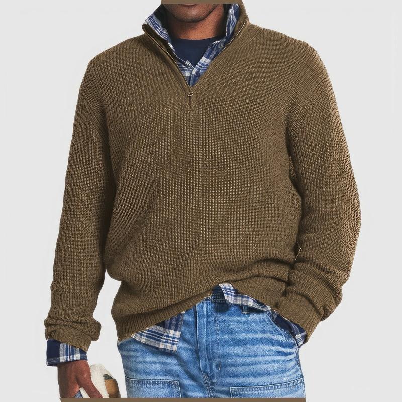 Arlen - Knitted Zip Sweater for Men