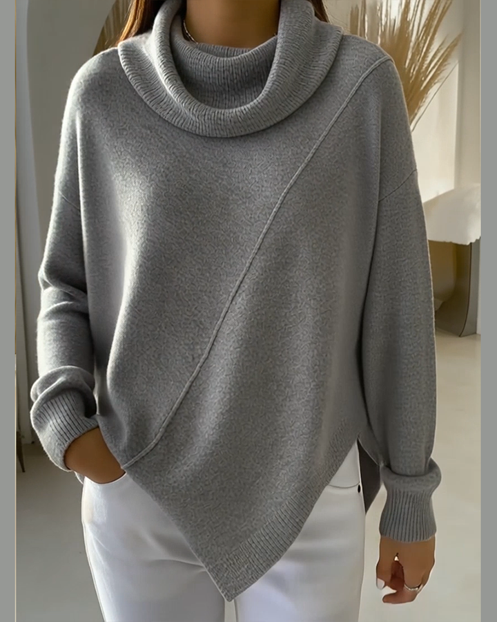 Asymmetric Neck Sweater