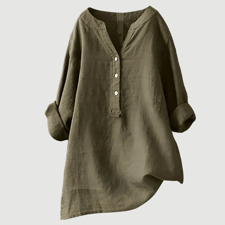 LYLA – AIRY AND COMFORTABLE LINEN TOP