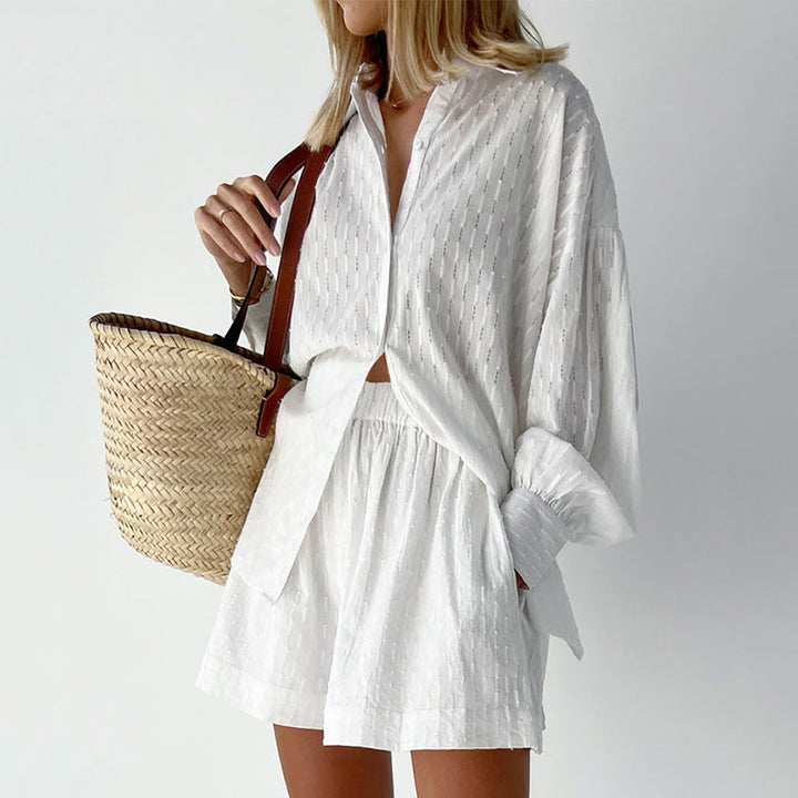 Elizabeth - Breezy Shirt And Shorts Set