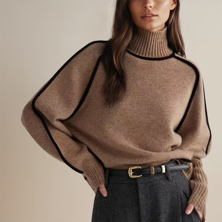 KAELIRYN – SOFT CASHMERE-LIKE TURTLENECK SWEATER