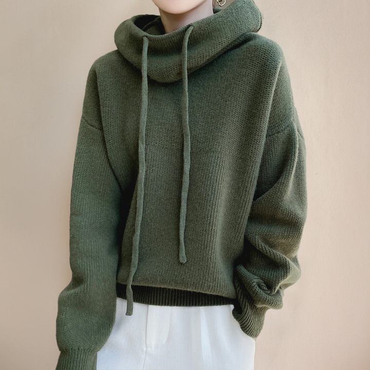 Eva - Drawstring Knit Sweater