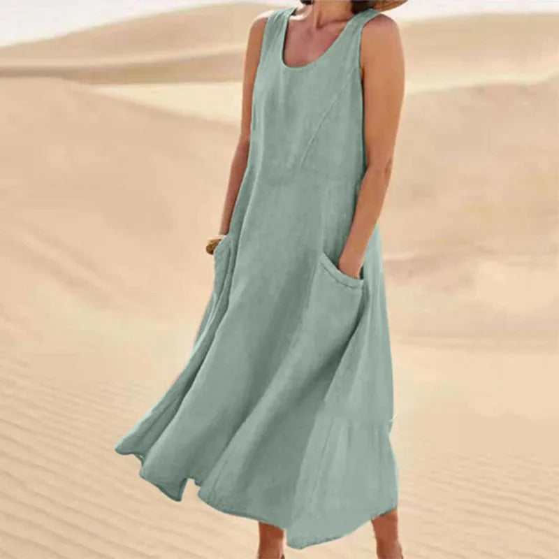 LYSARA – SUMMER LINEN DRESS
