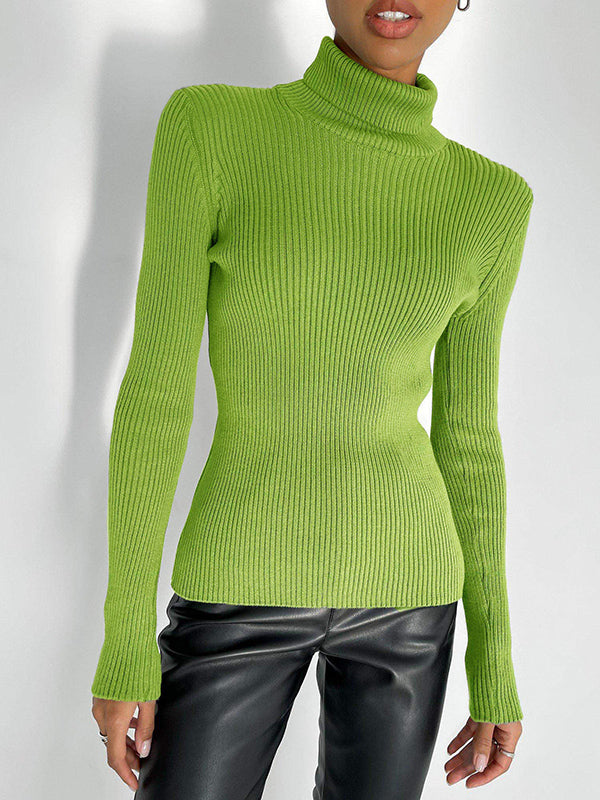 Celeste - Ribbed Turtleneck Sweater