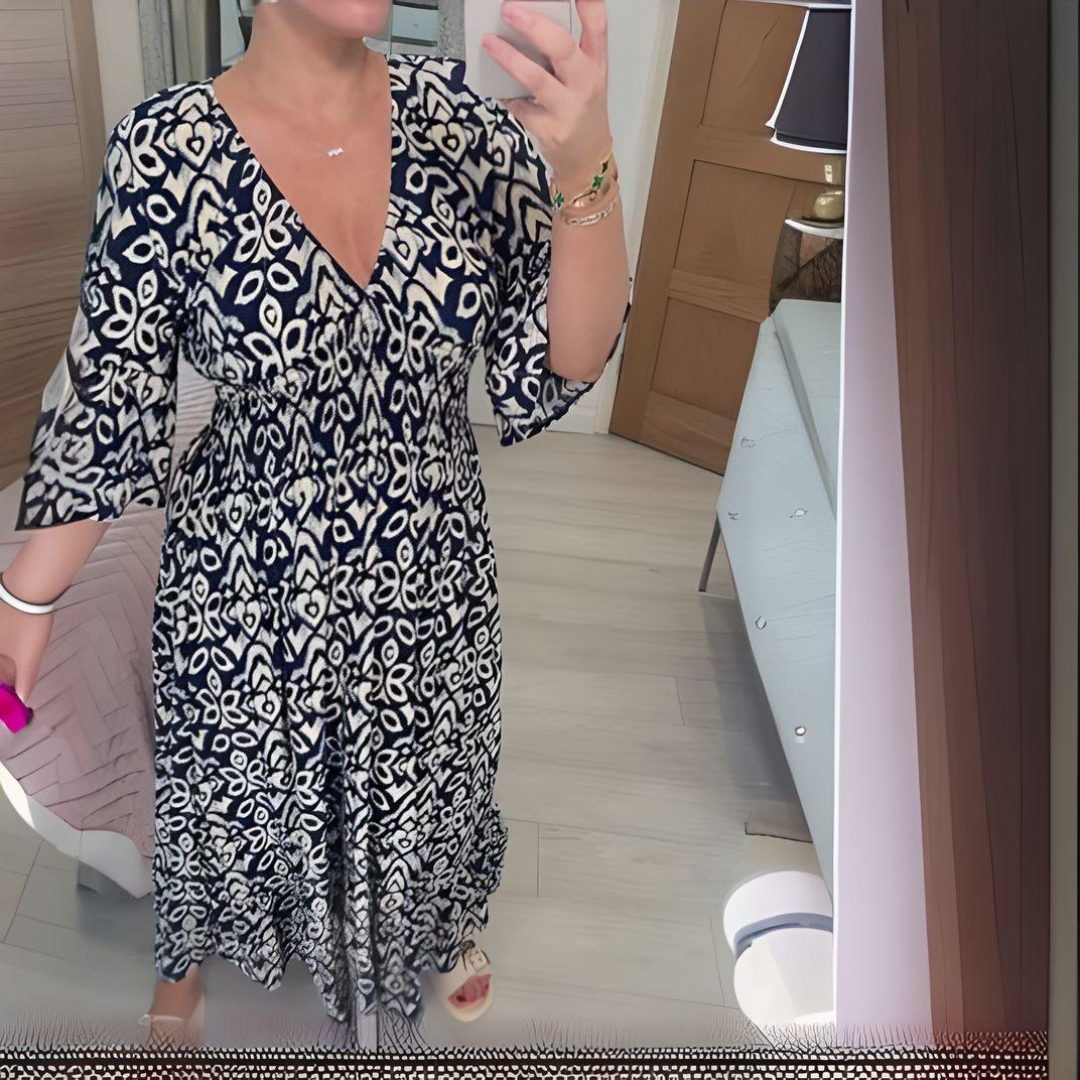 AVERIA – BOHO PRINTED DRESS