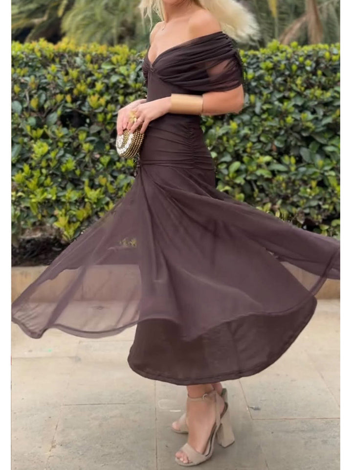 VELISSE – ELEGANT FLOWING MIDI DRESS