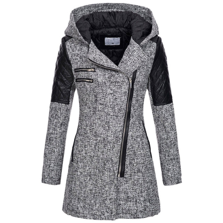 Zoe – Stylish Slant-Zip Winter Jacket