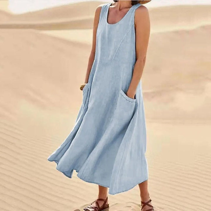 LYSARA – SUMMER LINEN DRESS