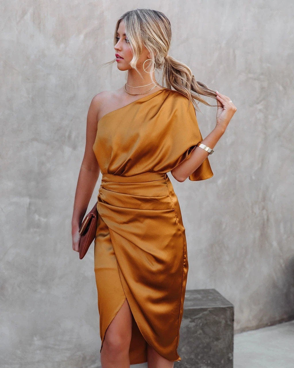 Kaelani - Chic Satin Dress