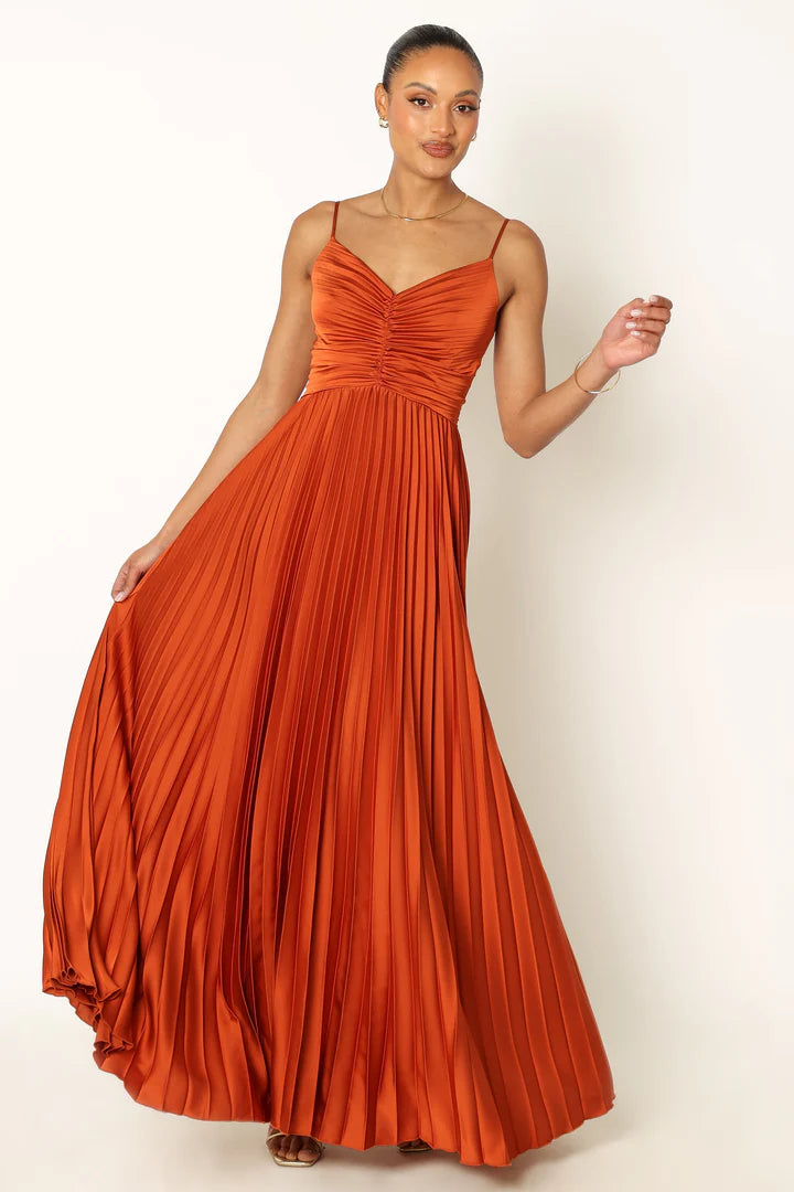 GRANT – FORMAL PLEATED MIDI DRESS