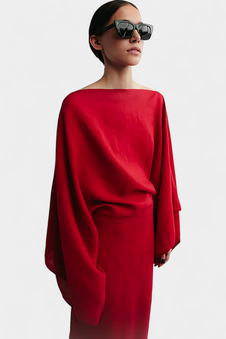 NOELLE – STYLISH LINEN & COTTON KIMONO DRESS