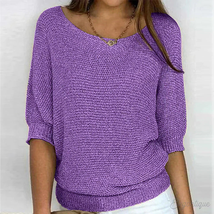 Natalie - Cozy Crew Neck Sweater